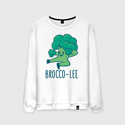 Свитшот хлопковый мужской Brocco Lee, цвет: белый