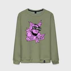 Свитшот хлопковый мужской LIL PEEP, цвет: авокадо