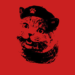 Свитшот хлопковый мужской Че - Котяра, цвет: красный — фото 2