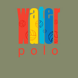 Свитшот хлопковый мужской Water polo, цвет: авокадо — фото 2