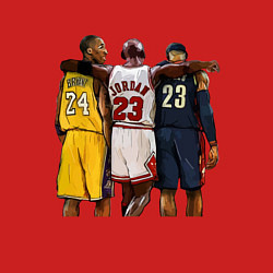 Свитшот хлопковый мужской Bryant, Jordan, James, цвет: красный — фото 2