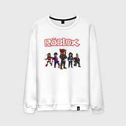 Свитшот хлопковый мужской ROBLOX, цвет: белый