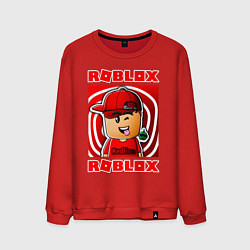Свитшот хлопковый мужской ROBLOX, цвет: красный