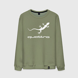 Свитшот хлопковый мужской AUDI, цвет: авокадо
