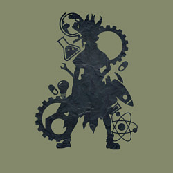 Свитшот хлопковый мужской Доктор Стоун, цвет: авокадо — фото 2