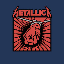 Свитшот хлопковый мужской Metallica, цвет: тёмно-синий — фото 2