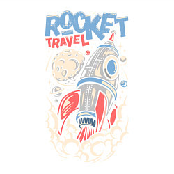 Свитшот хлопковый мужской Rocket Travel, цвет: белый — фото 2