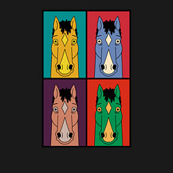 Свитшот хлопковый мужской BoJack Horseman, цвет: черный — фото 2