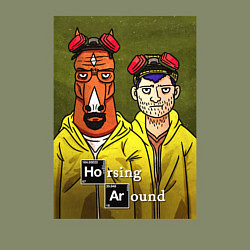 Свитшот хлопковый мужской BoJack Horseman, цвет: авокадо — фото 2