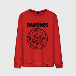 Свитшот хлопковый мужской RAMONES, цвет: красный