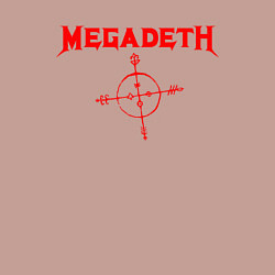 Свитшот хлопковый мужской Megadeth, цвет: пыльно-розовый — фото 2
