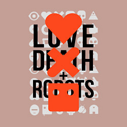Свитшот хлопковый мужской LOVE DEATH ROBOTS LDR, цвет: пыльно-розовый — фото 2