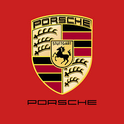Свитшот хлопковый мужской PORSCHE, цвет: красный — фото 2