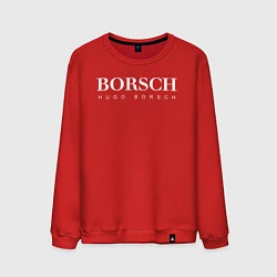 Свитшот хлопковый мужской BORSCH hugo borsch, цвет: красный