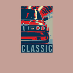 Свитшот хлопковый мужской BMW e30 classic, цвет: пыльно-розовый — фото 2