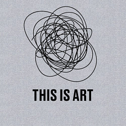 Свитшот хлопковый мужской This is art, цвет: меланж — фото 2