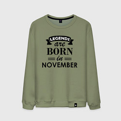 Мужской свитшот Legends are born in November