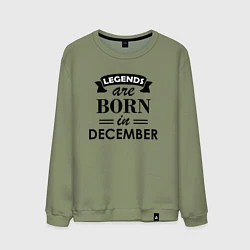 Мужской свитшот Legends are born in december