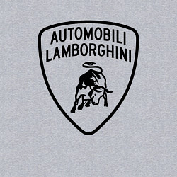 Свитшот хлопковый мужской Lamborghini Logo Dark, цвет: меланж — фото 2
