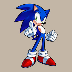 Свитшот хлопковый мужской SONIC, цвет: миндальный — фото 2