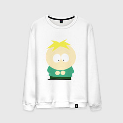 Свитшот хлопковый мужской South Park Баттерс, цвет: белый