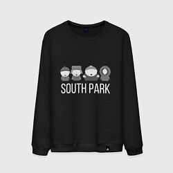 Свитшот хлопковый мужской South Park, цвет: черный
