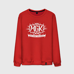 Свитшот хлопковый мужской Machine Gun Kelly, цвет: красный
