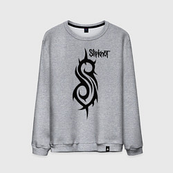 Свитшот хлопковый мужской SLIPKNOT, цвет: меланж