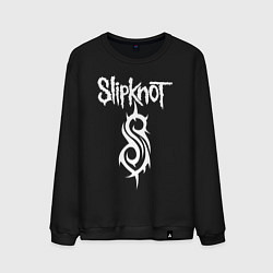 Свитшот хлопковый мужской SLIPKNOT, цвет: черный