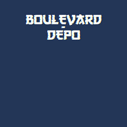 Свитшот хлопковый мужской Logo boulevard depo, цвет: тёмно-синий — фото 2