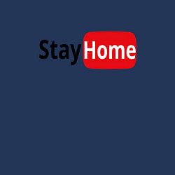 Свитшот хлопковый мужской Stay Home, цвет: тёмно-синий — фото 2