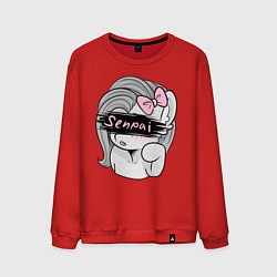 Свитшот хлопковый мужской Senpai, цвет: красный