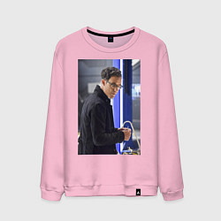 Свитшот хлопковый мужской Harrison Wells, цвет: светло-розовый