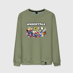 Свитшот хлопковый мужской UNDERTALE, цвет: авокадо