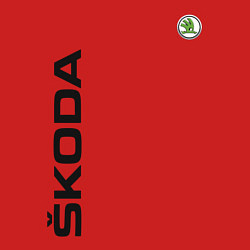 Свитшот хлопковый мужской Skoda, цвет: красный — фото 2