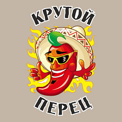 Свитшот хлопковый мужской Крутой мексиканский перец, цвет: миндальный — фото 2