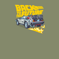 Свитшот хлопковый мужской Back to the Future, цвет: авокадо — фото 2