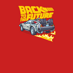 Свитшот хлопковый мужской Back to the Future, цвет: красный — фото 2