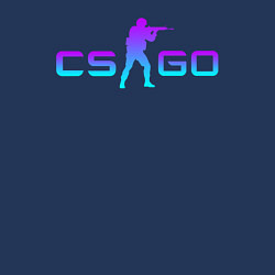 Свитшот хлопковый мужской CS GO NEON, цвет: тёмно-синий — фото 2