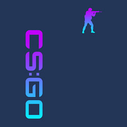 Свитшот хлопковый мужской CS GO NEON, цвет: тёмно-синий — фото 2