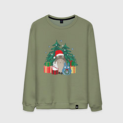 Мужской свитшот New Year Totoro