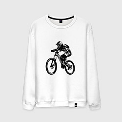 Свитшот хлопковый мужской Велоспорт Z, цвет: белый