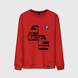 Свитшот хлопковый мужской BMW БМВ Z, цвет: красный