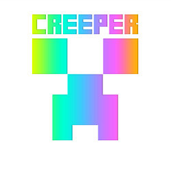 Свитшот хлопковый мужской MINECRAFT CREEPER, цвет: белый — фото 2