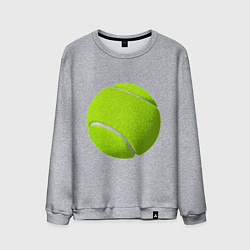 Свитшот хлопковый мужской Теннис, цвет: меланж