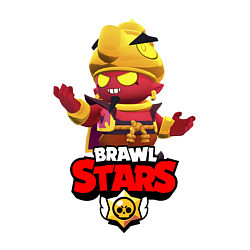 Свитшот хлопковый мужской Brawl stars evil gene, цвет: белый — фото 2