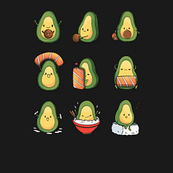 Свитшот хлопковый мужской Life Avocado, цвет: черный — фото 2