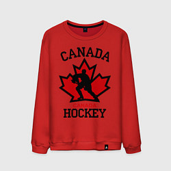 Свитшот хлопковый мужской Canada Hockey, цвет: красный