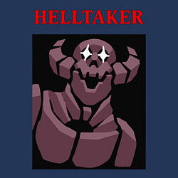 Свитшот хлопковый мужской HELLTAKER, цвет: тёмно-синий — фото 2