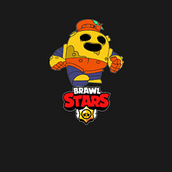 Свитшот хлопковый мужской Brawl STARS, цвет: черный — фото 2